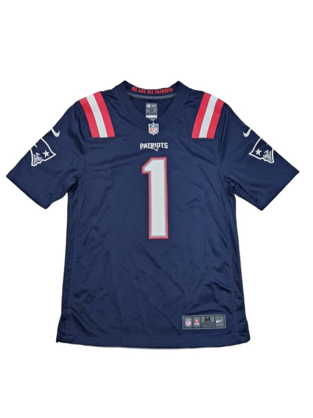 Nike Patriots Cam Newton #1 NFL Jersey Men's M